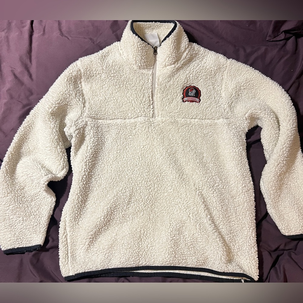 Women’s Sherpa Georgia Bulldogs 1/4 Zip ~ Medium